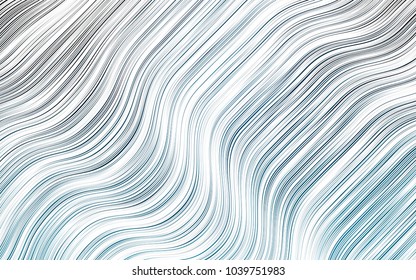 Fondo vectorial AZUL claro con formas de lámpara. Brillante ilustración de mármol. Patrón de ondas texturadas para fondos.