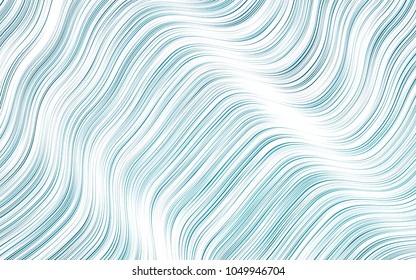 Light BLUE vector background with lamp shapes. Colorful abstract illustration with gradient lines. New composition for your brand book.