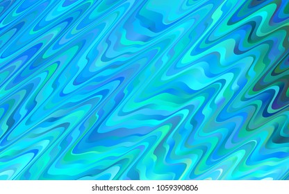 Light BLUE vector background with lamp shapes. Geometric illustration in marble style with gradient.  Textured wave pattern for backgrounds.