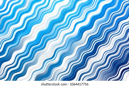 Light BLUE vector background with lamp shapes. A vague circumflex abstract illustration with gradient. The best blurred design for your business.