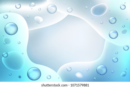 Light BLUE vector background with lamp shapes. Brand-new colored illustration in memphis style with gradient. A completely new memphis design for your business.
