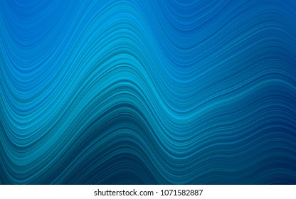 Light BLUE vector background with lamp shapes. Shining illustration, which consist of blurred lines, circles. The template for cell phone backgrounds.