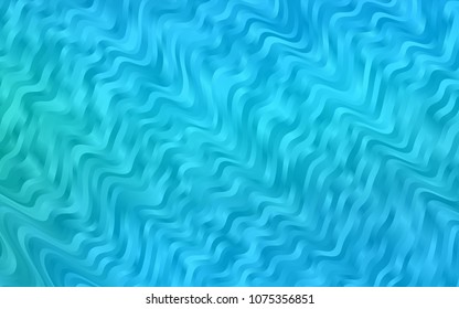 Light BLUE vector background with lamp shapes. Colorful abstract illustration with gradient lines. The template for cell phone backgrounds.