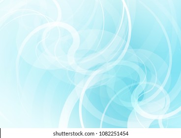 Light BLUE vector background with lamp shapes. Modern gradient abstract illustration with bandy lines. A new texture for your  ad, booklets, leaflets.
