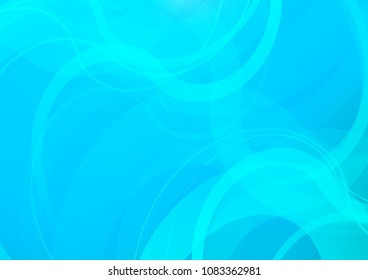 Light BLUE vector background with lamp shapes. An elegant bright illustration with gradient. The template for cell phone backgrounds.