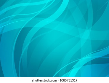 Light BLUE vector background with lamp shapes. Shining illustration, which consist of blurred lines, circles. The template for cell phone backgrounds.