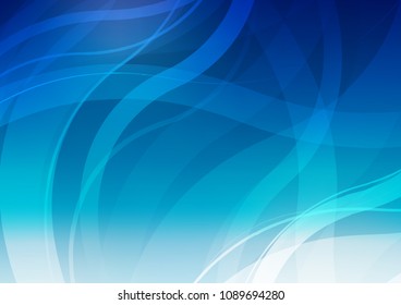 Light BLUE vector background with lamp shapes. Glitter abstract illustration with wry lines. Marble design for your web site.