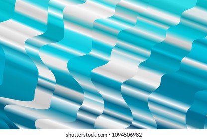 Light BLUE vector background with lamp shapes. Colorful abstract illustration with gradient lines. The elegant pattern for brand book.