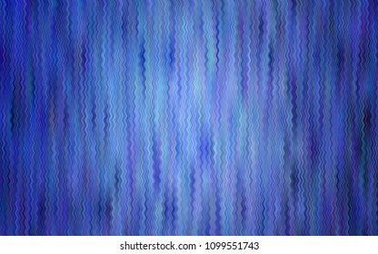 Light BLUE vector background with lamp shapes. Modern gradient abstract illustration with bandy lines. A completely new template for your business design.