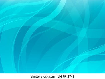 Light BLUE vector background with lamp shapes. Modern gradient abstract illustration with bandy lines. Brand new design for your ads, poster, banner.