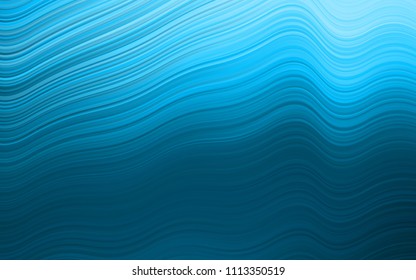 Light BLUE vector background with lamp shapes. Shining illustration, which consist of blurred lines, circles. The template for cell phone backgrounds.