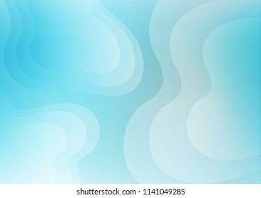 Light BLUE vector background with lamp shapes. Creative illustration in halftone marble style with gradient. Brand new design for your ads, poster, banner.