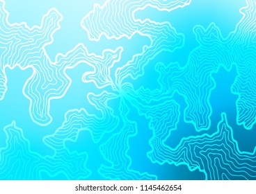 Light BLUE vector background with lamp shapes. An elegant bright illustration with gradient. New composition for your brand book.
