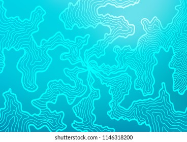 Light BLUE vector background with lamp shapes. Colorful abstract illustration with gradient lines. Brand new design for your ads, poster, banner.