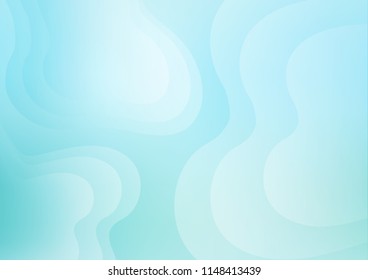 Light BLUE vector background with lamp shapes. Creative illustration in halftone marble style with gradient. The template for cell phone backgrounds.
