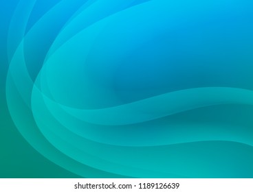 Light BLUE vector background with lamp shapes. A sample with blurred bubble shapes. A completely new template for your business design.