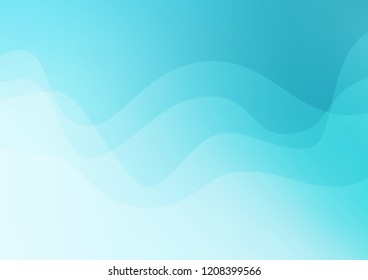 Light BLUE vector background with lamp shapes. Glitter abstract illustration with wry lines. Textured wave pattern for backgrounds.