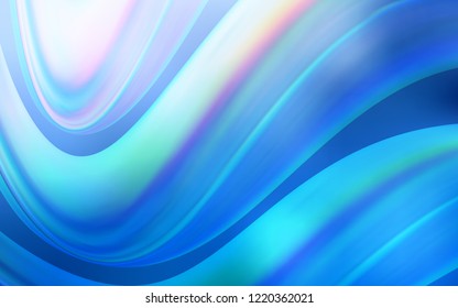 Light BLUE vector background with lamp shapes. Blurred geometric sample with gradient bubbles.  The elegant pattern for brand book.