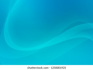 Light BLUE vector background with lamp shapes. Glitter abstract illustration with wry lines. Textured wave pattern for backgrounds.