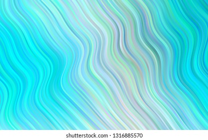 Light BLUE vector background with lamp shapes. Colorful illustration in abstract marble style with gradient. A completely new marble design for your business.
