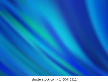 Light BLUE vector background with lamp shapes. Shining illustration, which consist of blurred lines, circles. Textured wave pattern for backgrounds.