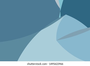 Light BLUE vector background with lamp shapes. A completely new color illustration in marble style. A completely new template for your business design.