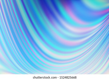 Light BLUE vector background with lamp shapes. Shining illustration, which consist of blurred lines, circles. A new texture for your  ad, booklets, leaflets.