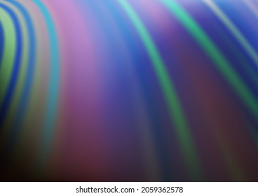 Light BLUE vector background with lamp shapes. Modern gradient abstract illustration with bandy lines. Pattern for your business design.