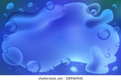 Light BLUE vector background with lava shapes. Colorful abstract illustration with gradient lines. A completely new memphis design for your business.