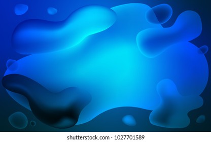 Light BLUE vector background with lava shapes. Modern gradient abstract illustration with bandy lines. Textured wave pattern for backgrounds.