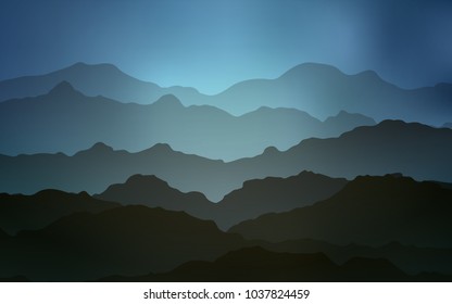 Light BLUE vector background with lava shapes. Colorful illustration in abstract mountain style with gradient. A completely new memphis design for your business.