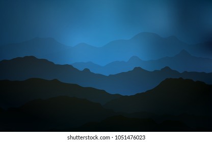 Light BLUE vector background with lava shapes. A completely new color illustration in mountain style. Textured wave pattern for backgrounds.