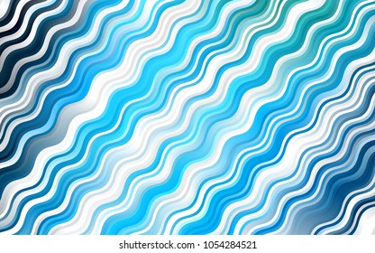 Light BLUE vector background with lava shapes. A sample with blurred bubble shapes. A completely new marble design for your business.