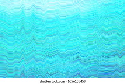 Light BLUE vector background with lava shapes. A vague circumflex abstract illustration with gradient. New composition for your brand book.