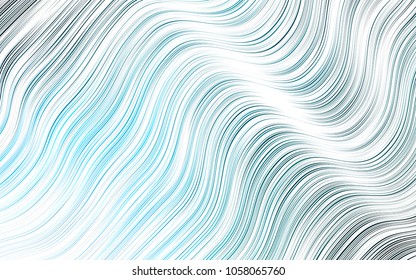 Light BLUE vector background with lava shapes. A vague circumflex abstract illustration with gradient. A completely new template for your business design.
