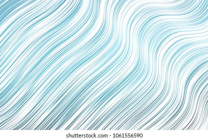 Light BLUE vector background with lava shapes. Glitter abstract illustration with wry lines. A completely new template for your business design.