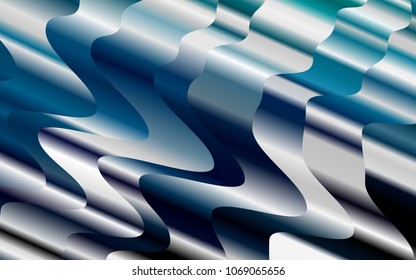 Light BLUE vector background with lava shapes. Brand-new colored illustration in marble style with gradient. Brand-new design for your ads, poster, banner.