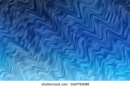 Light BLUE vector background with lava shapes. A vague circumflex abstract illustration with gradient. Textured wave pattern for backgrounds.