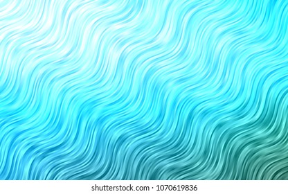 Light BLUE vector background with lava shapes. A vague circumflex abstract illustration with gradient. Brand-new design for your ads, poster, banner.