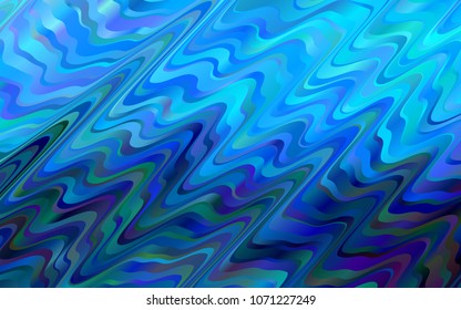 Light BLUE vector background with lava shapes. Shining crooked illustration in marble style. The best blurred design for your business.