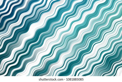 Light BLUE vector background with lava shapes. Glitter abstract illustration with wry lines. Marble style for your business design.