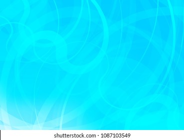 Light BLUE vector background with lava shapes. Colorful illustration in abstract marble style with gradient. The elegant pattern for brand book.