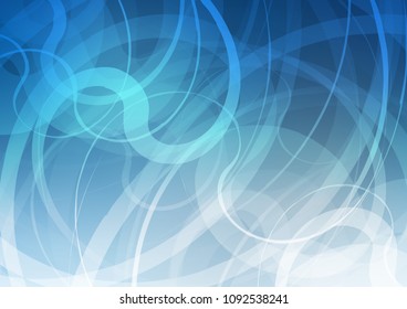 Light BLUE vector background with lava shapes. An elegant bright illustration with gradient. New composition for your brand book.