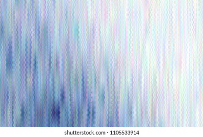 Light BLUE vector background with lava shapes. Shining illustration, which consist of blurred lines, circles. New composition for your brand book.