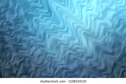 Light BLUE vector background with lava shapes. Modern gradient abstract illustration with bandy lines. Marble style for your business design.