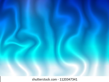 Light BLUE vector background with lava shapes. Modern gradient abstract illustration with bandy lines. New composition for your brand book.