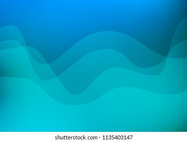 Light BLUE vector background with lava shapes. Colorful abstract illustration with gradient lines. A completely new template for your business design.