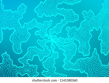 Light BLUE vector background with lava shapes. Blurred geometric sample with gradient bubbles.  The template for cell phone backgrounds.