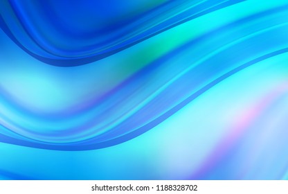 Light BLUE vector background with lava shapes. Glitter abstract illustration with wry lines. The elegant pattern for brand book.