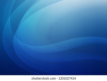 Light BLUE vector background with lava shapes. Shining illustration, which consist of blurred lines, circles. Marble style for your business design.